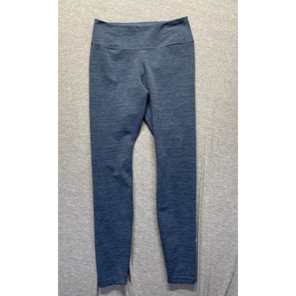Nike One Dri-Fit Ankle Leggings Womensβ M Heather Blue Tapered Leg Athleisure